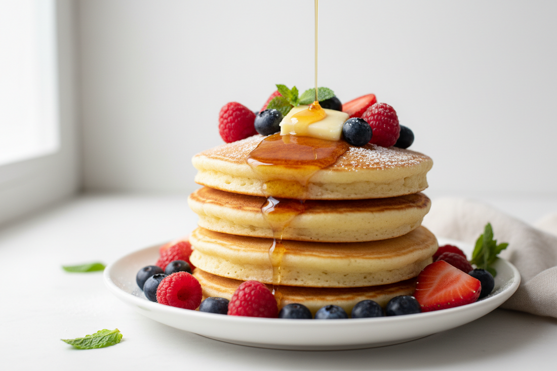 Pancakes de proteïna: recepta fàcil i esponjosa