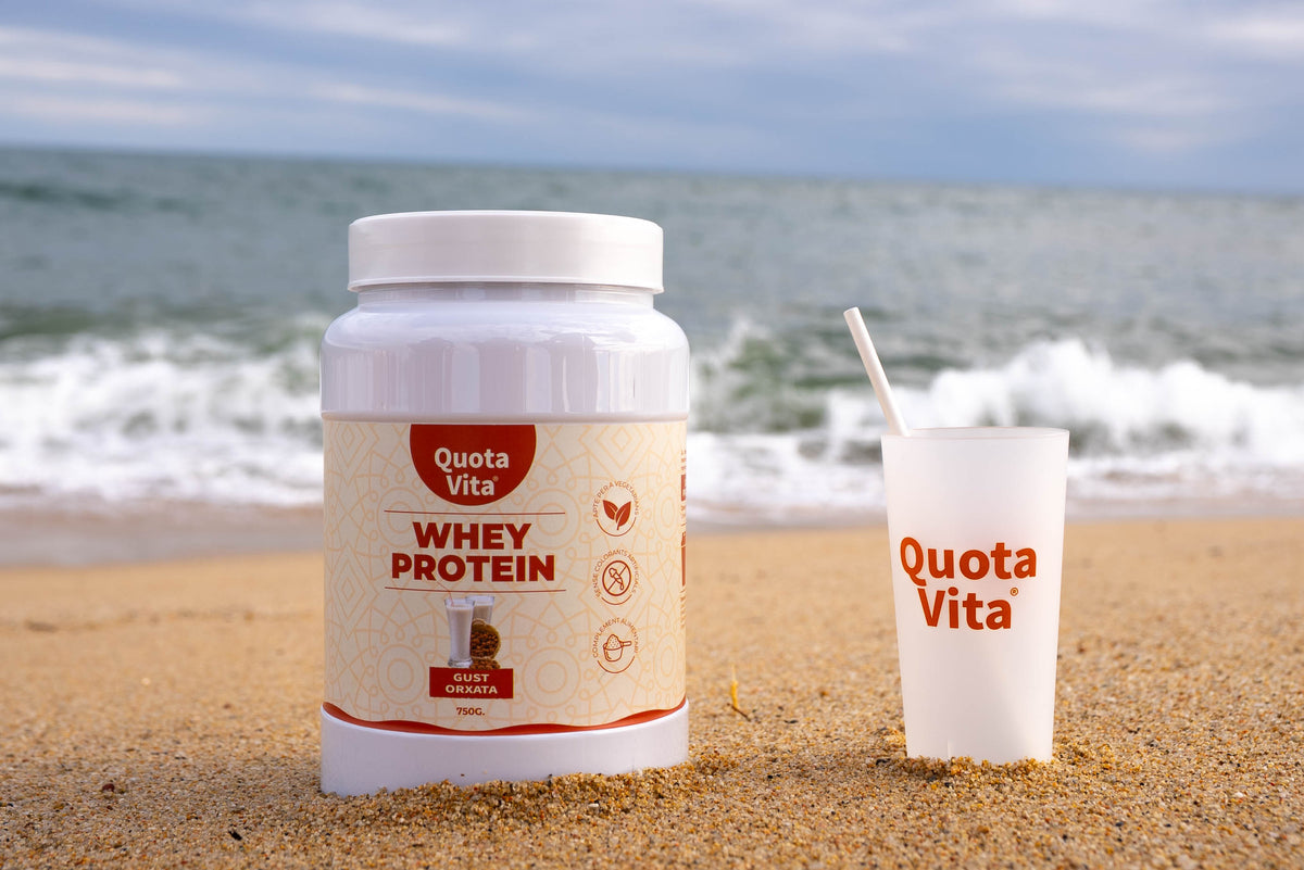 Whey Protein Quota Vita gust orxata, vista de detall