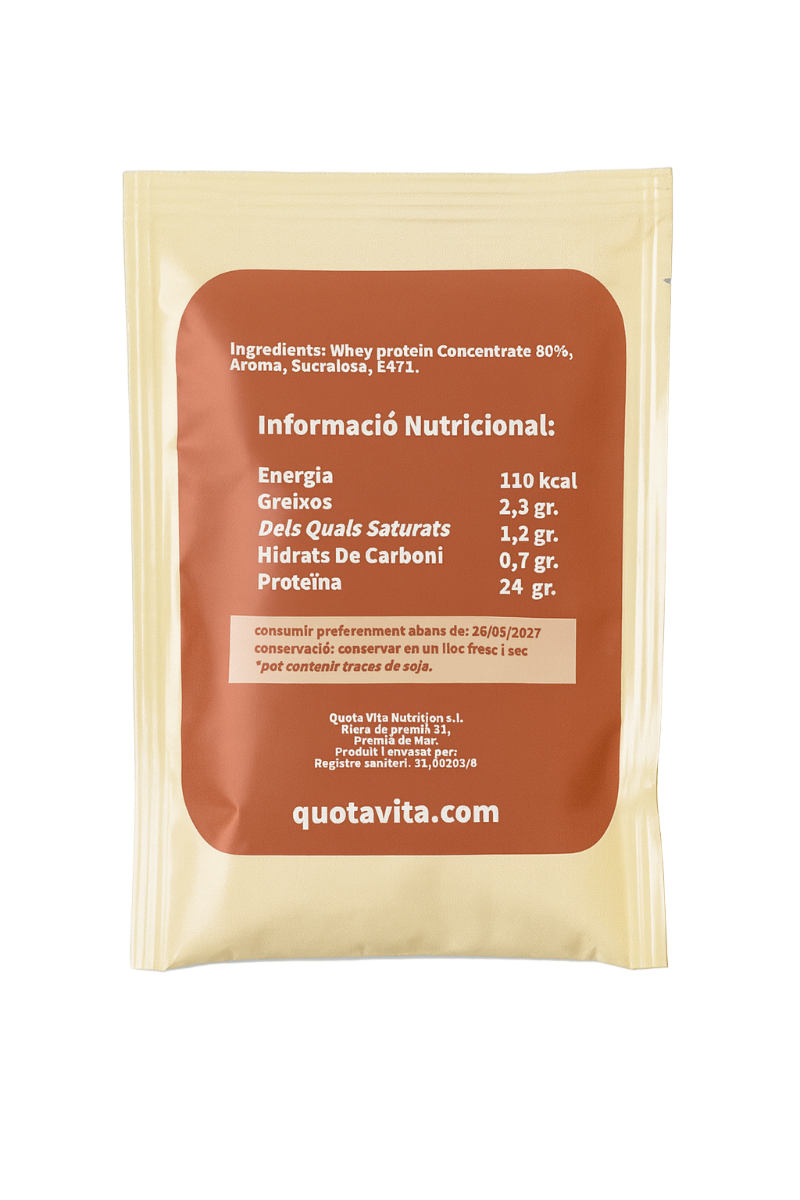 Mostra de Proteïna Whey 80 % crema catalana